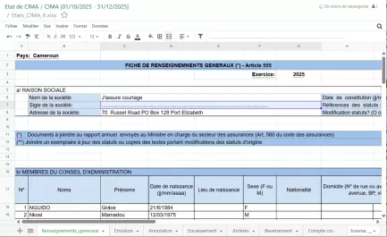 SKY CRM CRM software interface for insurance brokers in Africa CIMA zone ARCA compliance